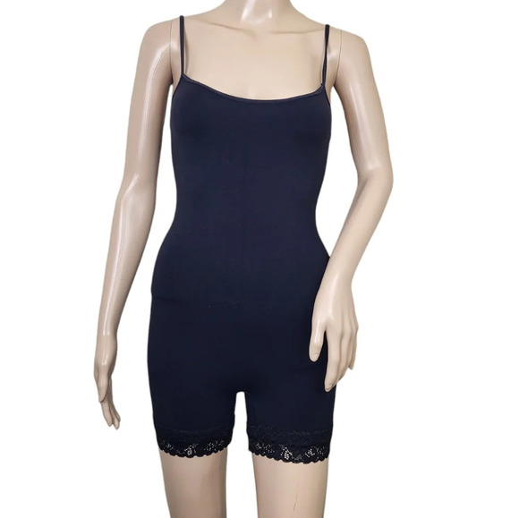 Free People Seamless Romper Black - Picture 1 of 3